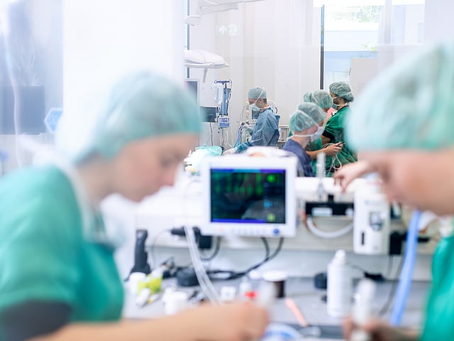 En gruppe personer i et rom.